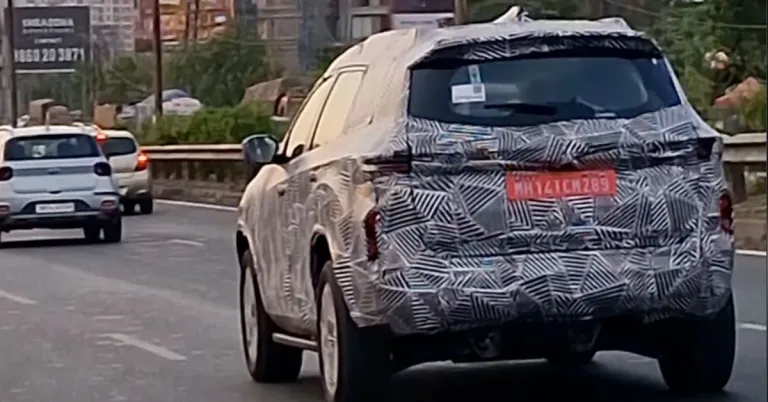 tata safari ev spied in pune india tata safari ev spied in pune india