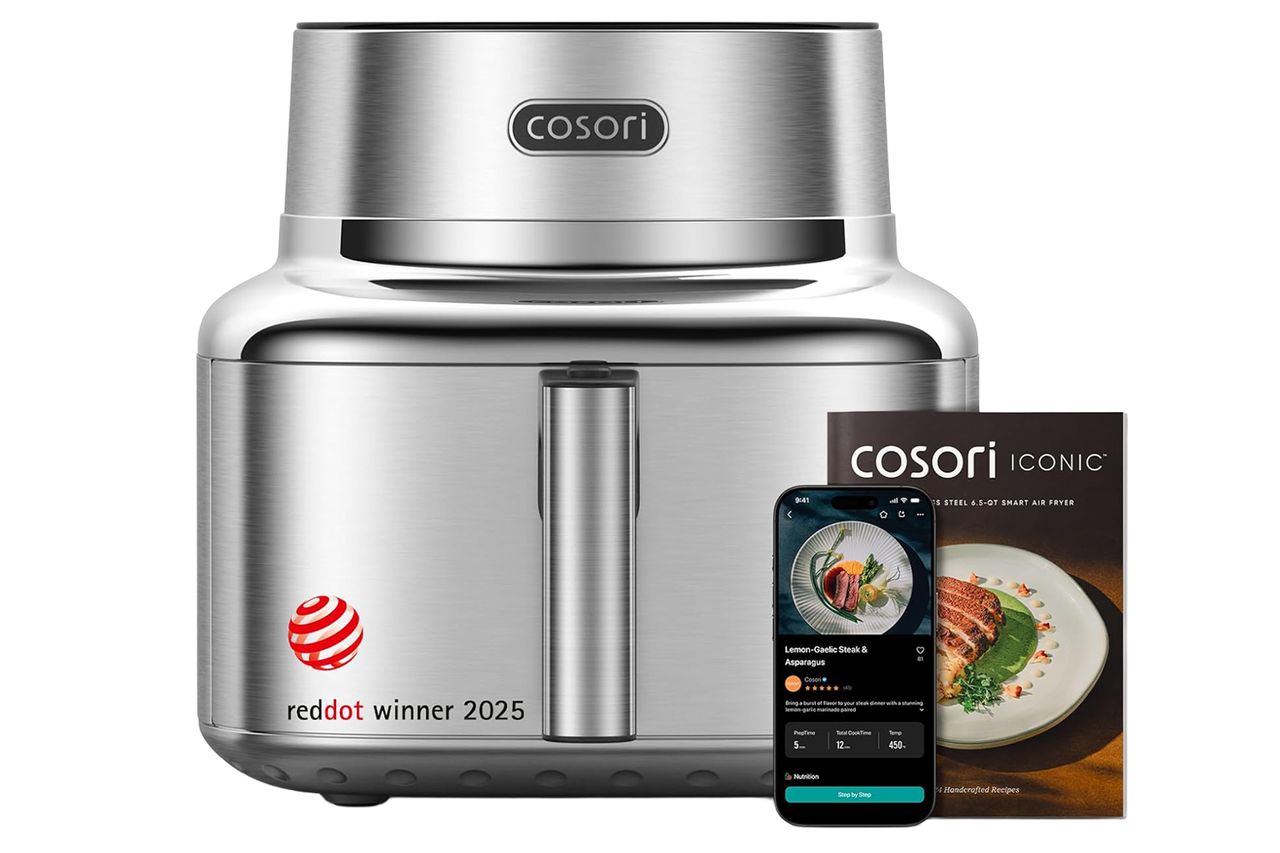 Cosori Iconic Stainless Steel Air Fryer Credit: Amazon
