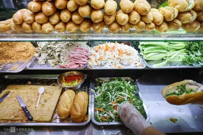 A cold-cut banh mi stall at the Ho Chi Minh City Banh Mi Festival in April. Photo by Tran Quynh