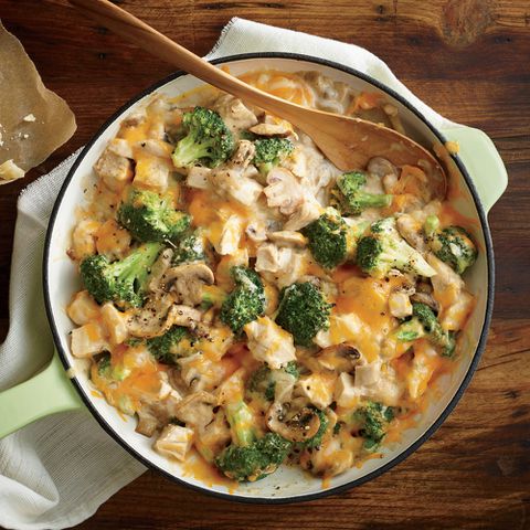 Mom's Creamy Chicken and Broccoli Casserole Credit: Brian Woodcock; Styling: Cindy Barr