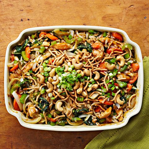garlic cashew chicken casserole