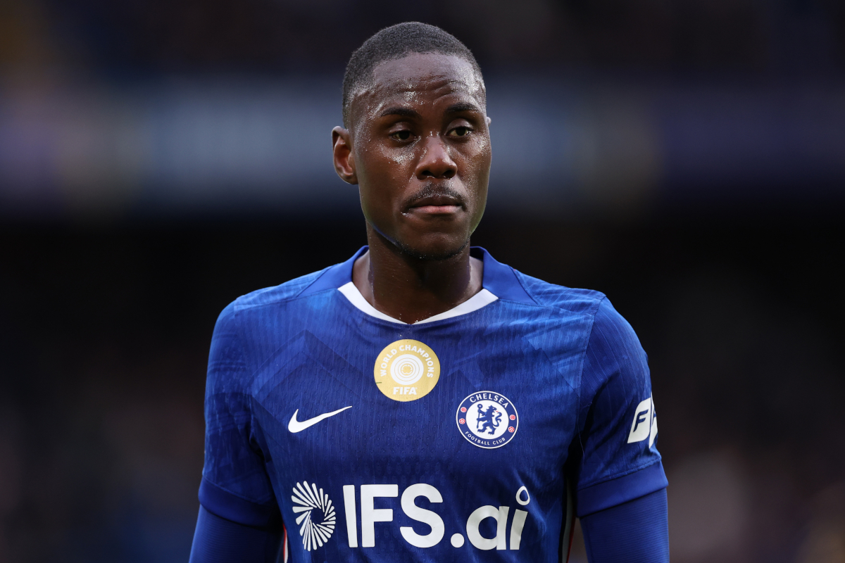 LONDON, ENGLAND - FEBRUARY 21: Trevoh Chalobah of Chelsea during the Premier League match between Chelsea and Burnley at Stamford Bridge on February 21, 2026 in London, England. (Photo by Justin Setterfield/Getty Images) (Inter and Como links)