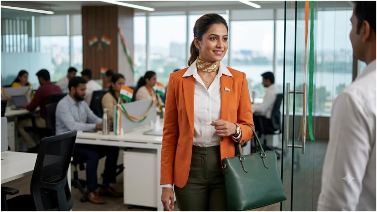 Stylish look with shirt and trousers Stylish look with shirt and trousers