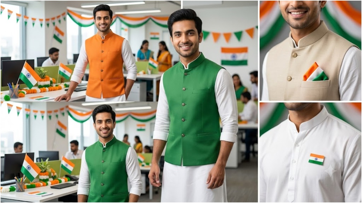 Kurta and Nehru jacket combination Kurta and Nehru jacket combination