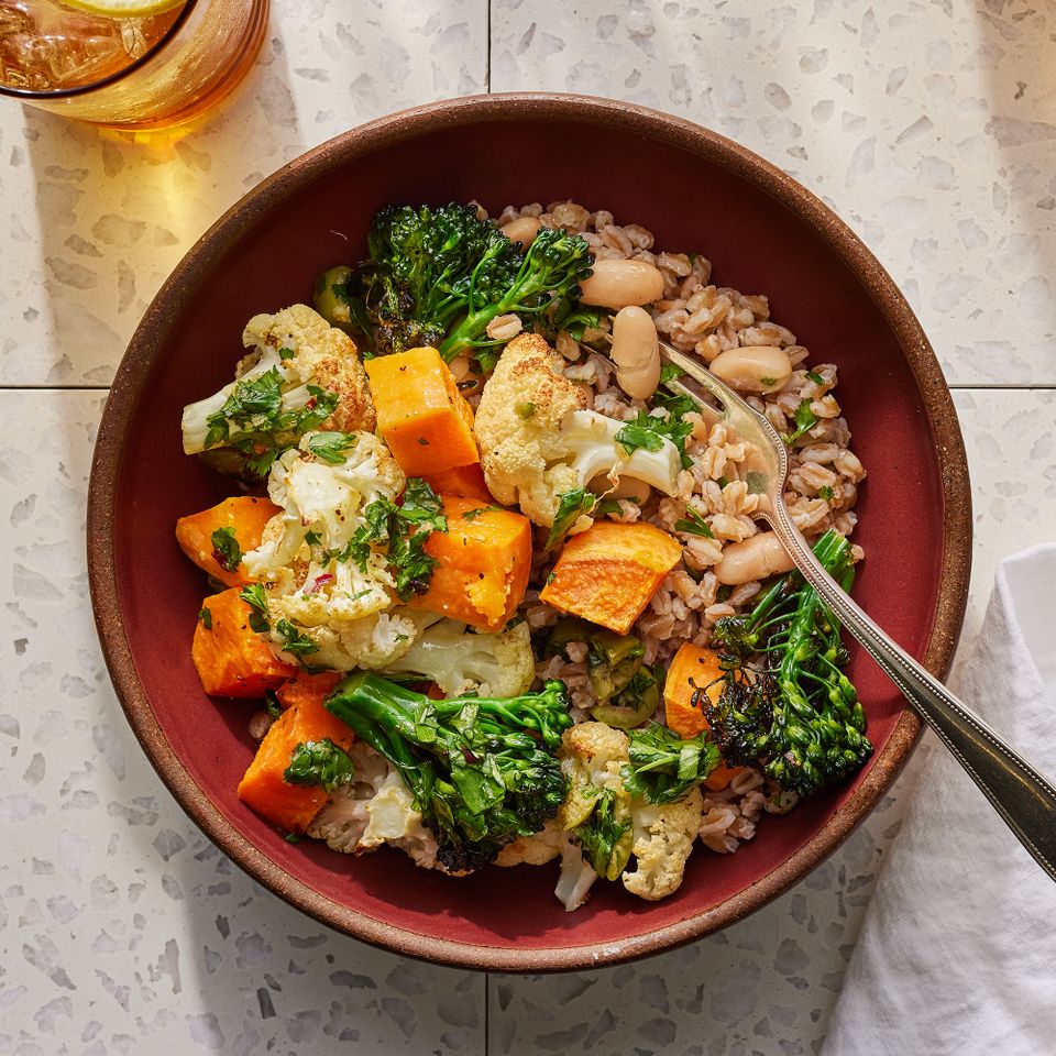 vegetarian protein bowl Credit: Fred Hardy