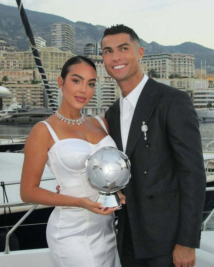 Cristiano Ronaldo and Giorgina Rodriguez at the 2024 Global Soccer Award in Dubai. Photo by Instagram/@giorginagio