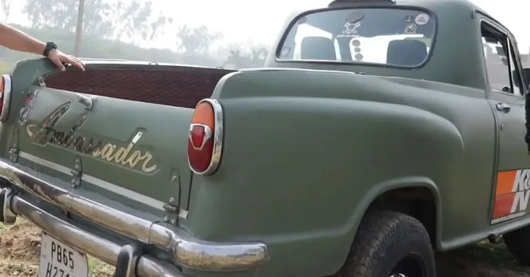 hindustan ambassador pickup truck rear hindustan ambassador pickup truck rear