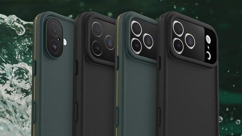iPhone 17 series devices with OtterBox Frē Series waterproof phone case