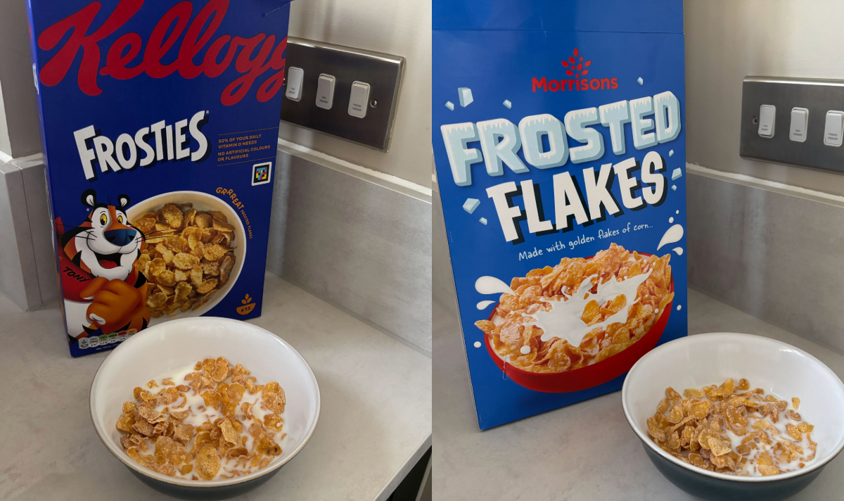 Two bowls of frosties