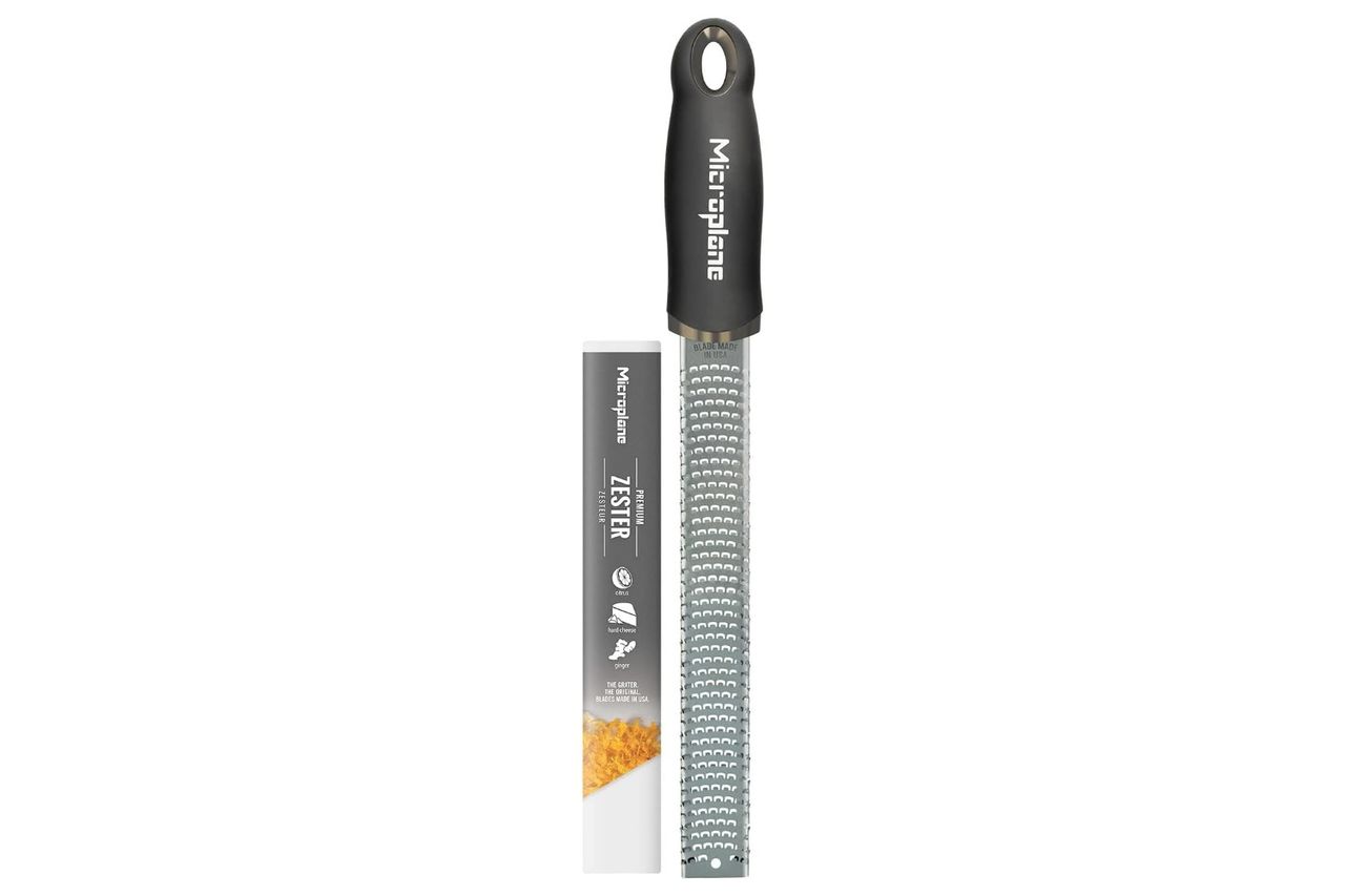 Microplane Premium Classic Series Zester 18/8, Black - Lemon Zester & Cheese Grater Credit: Amazon