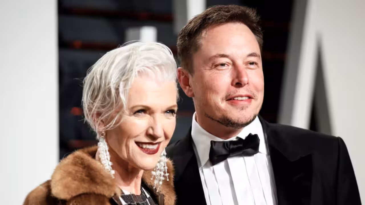 Elon and his mother Maye.