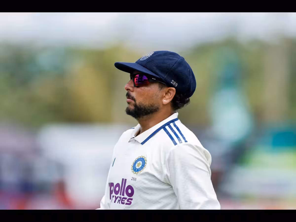 Galle [Sri Lanka]Aug 17 (ANI): India's Kuldeep Yadav on the third day of the f...