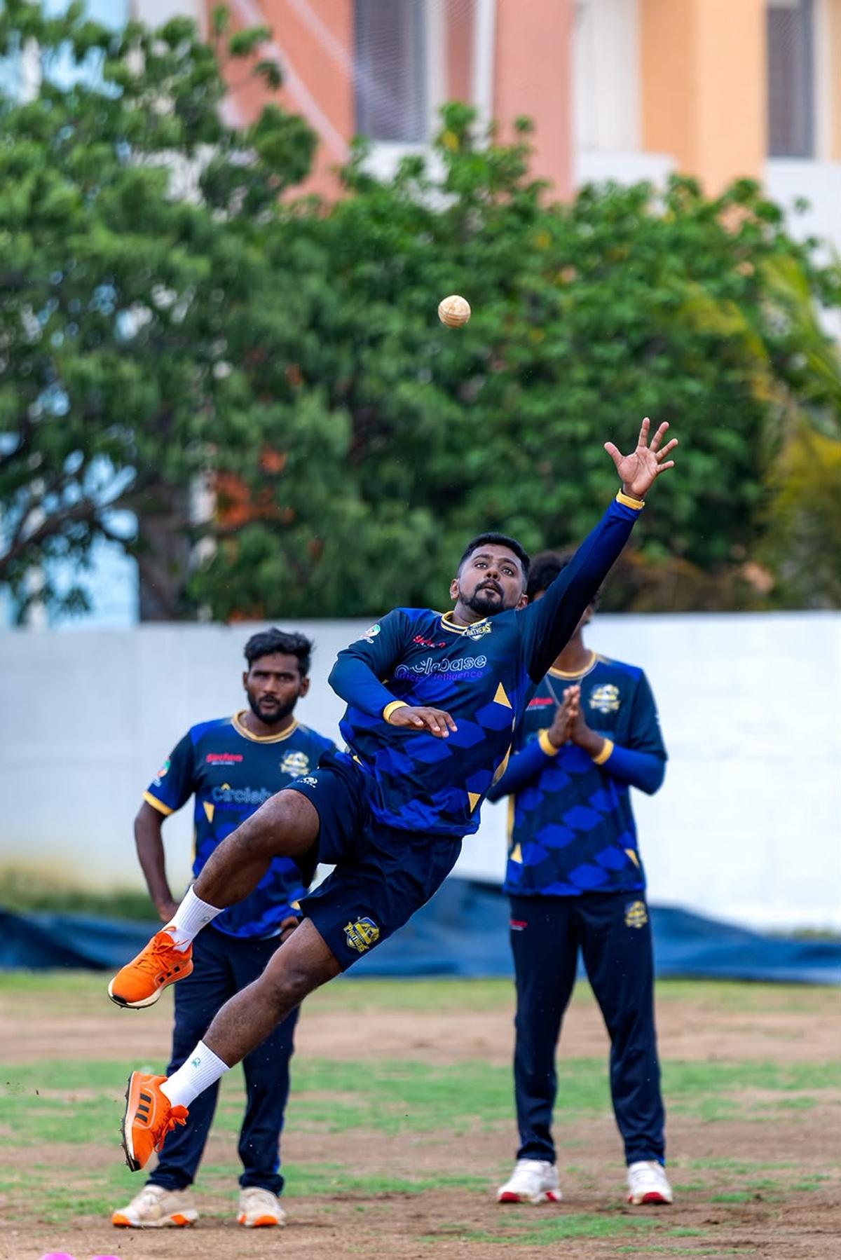 Atheeq has shown exceptional skills while fielding. And he only has his father to thank for the same. Atheeq has shown exceptional skills while fielding. And he only has his father to thank for the same.