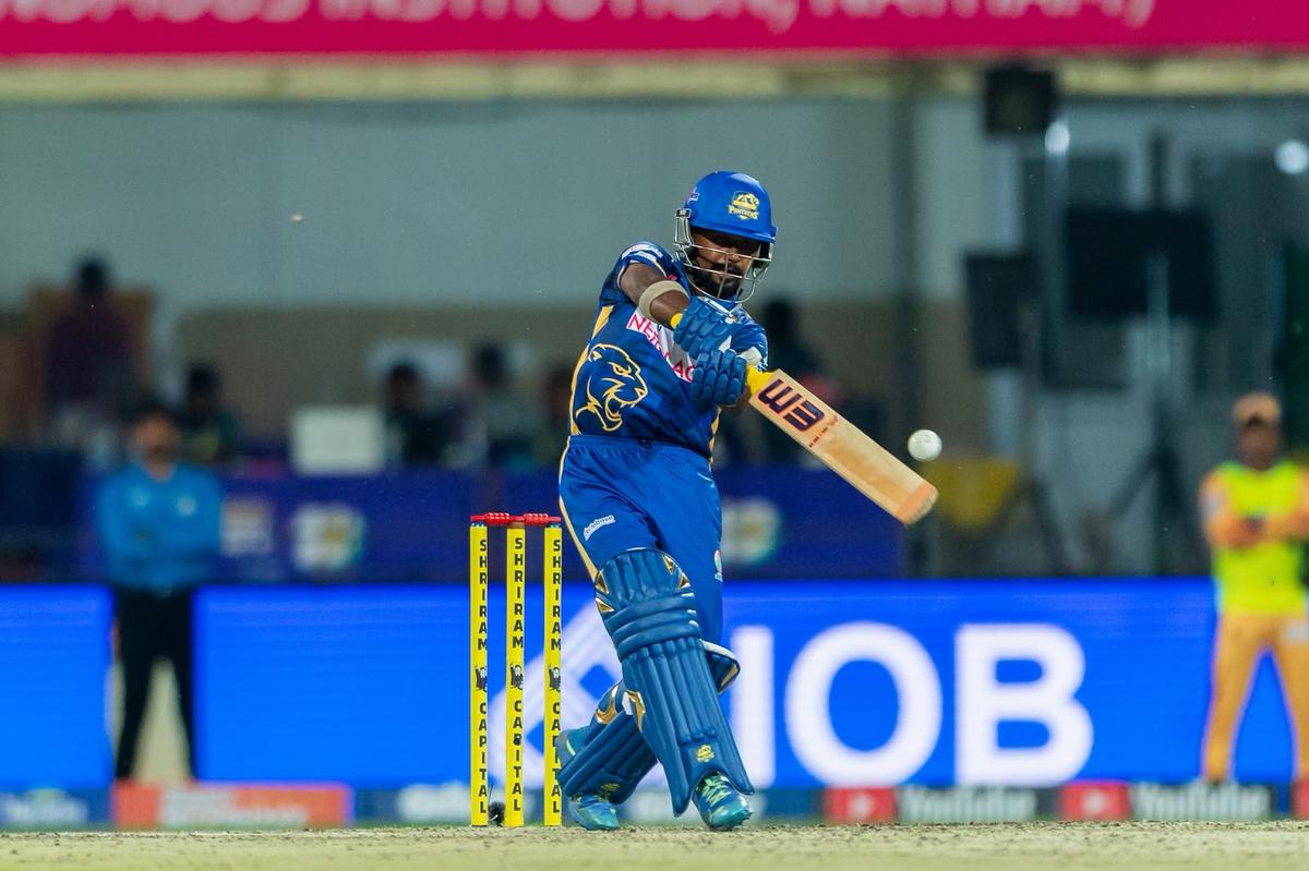 Atheeq in action in the ongoing Tamil Nadu Premier League. Atheeq in action in the ongoing Tamil Nadu Premier League.