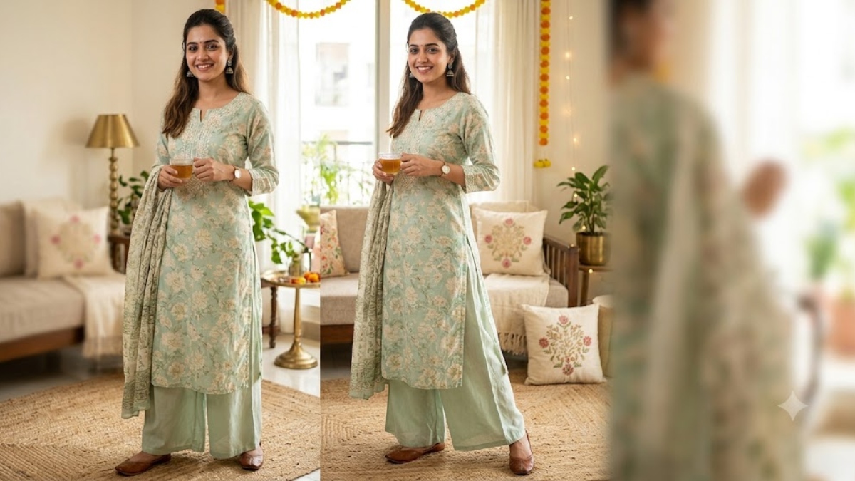 Kurta-palazzo will be a comfortable option