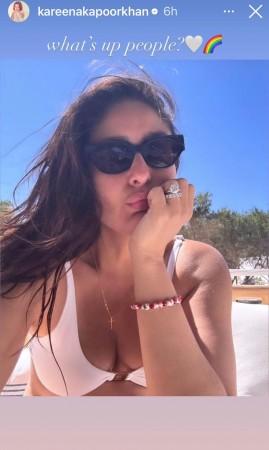 Kareena Kapoor flaunts wrinkles in sun-kissed, no-makeup selfies; calls shirtless Saif Ali Khan her 'hot husband'