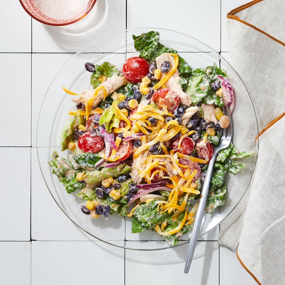 a recipe photo of the Copycat McDonalds Southwest Salad Credit: Photographer: Rachel Marek, Food stylist: Annie Probst
