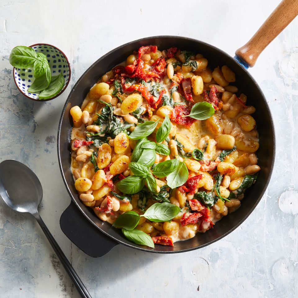 White Bean & Sun-Dried Tomato Gnocchi Credit: Jacob Fox