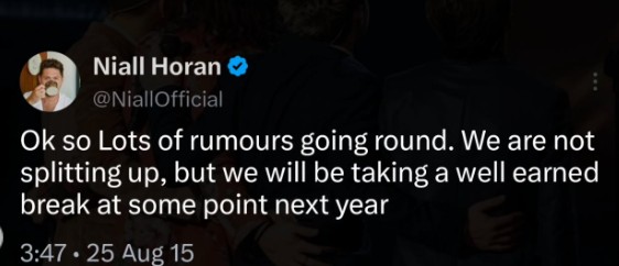 One Direction 11-year hiatus sparks Niall Horan, Louis, Liam Payne tweet revival