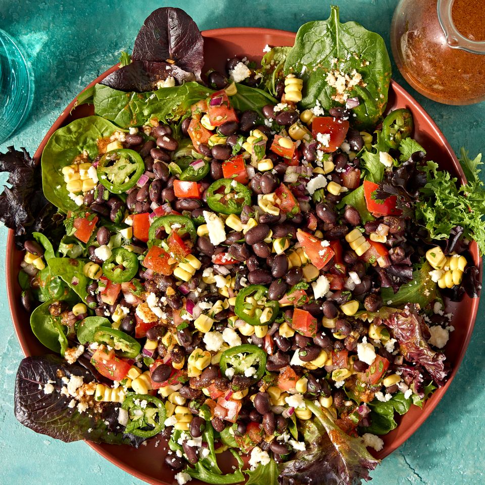 A recipe image of High-Protein Veggie Salad. Credit: Photographer: Jen Causey.