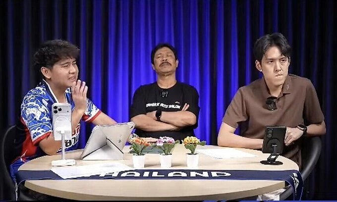 A screenshot of the experts on Siamsports YouTube channel during a discussion on Aug. 23, 2026.