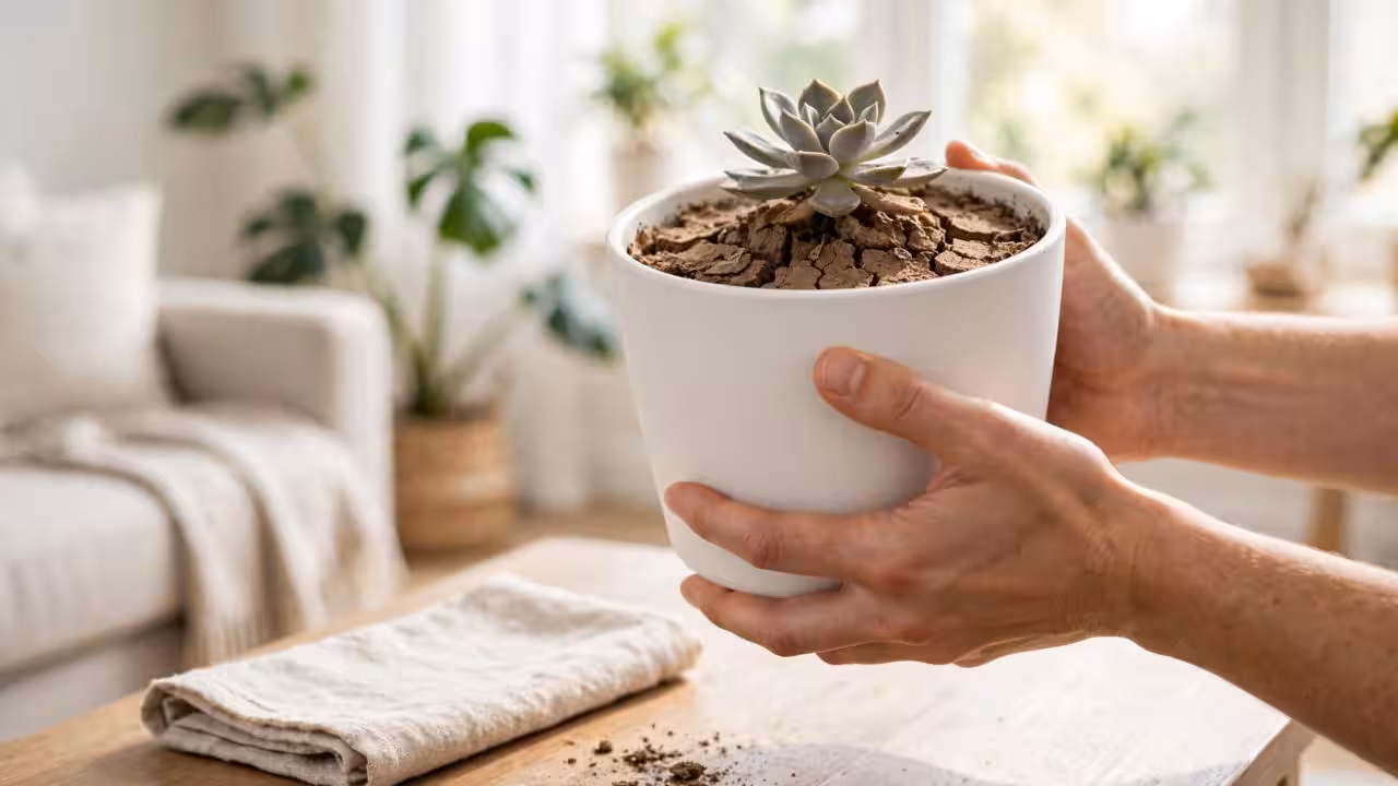 Lift the pot to check its weight