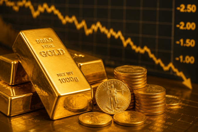 Gold posts nearly 1.86 pc weekly dip over hawkish stance of US Fed Reserve