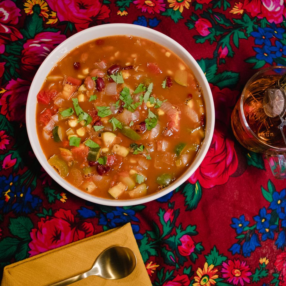 a recipe photo of the Three Sisters Stew Credit: Nate Lemuel