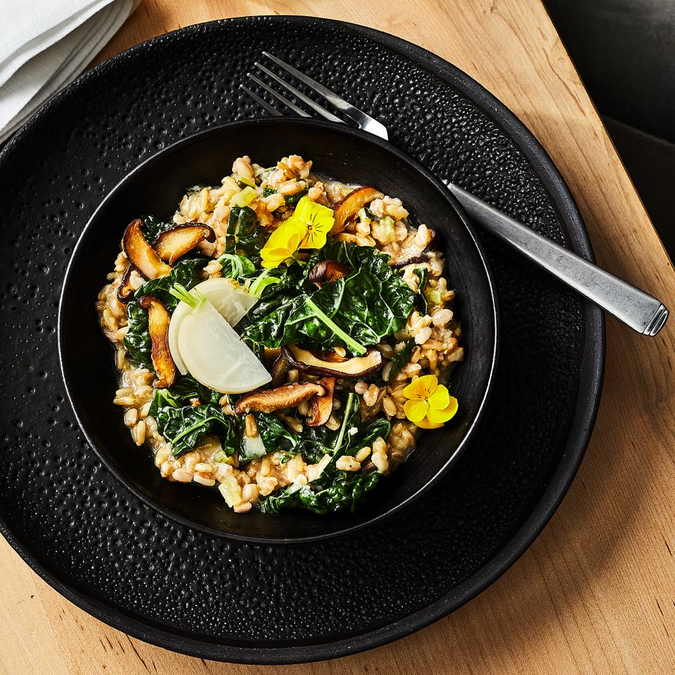 Greens & Groats Risotto Credit: Greg DuPree