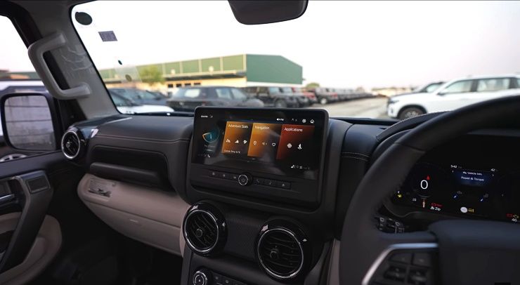 thar roxx mocha grey dashboard 