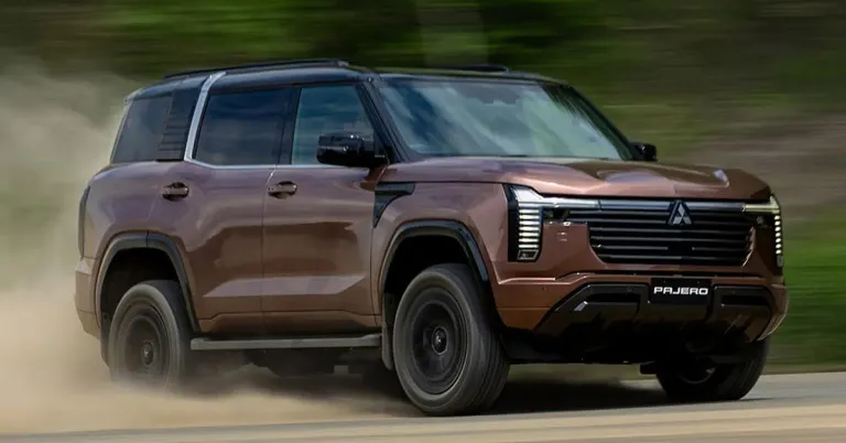 new mitsubishi pajero running 