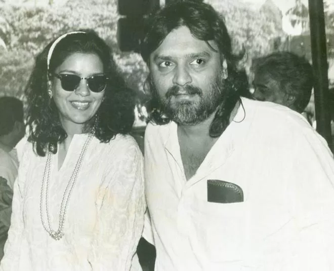 Zeenat Aman with Mazhar Khan