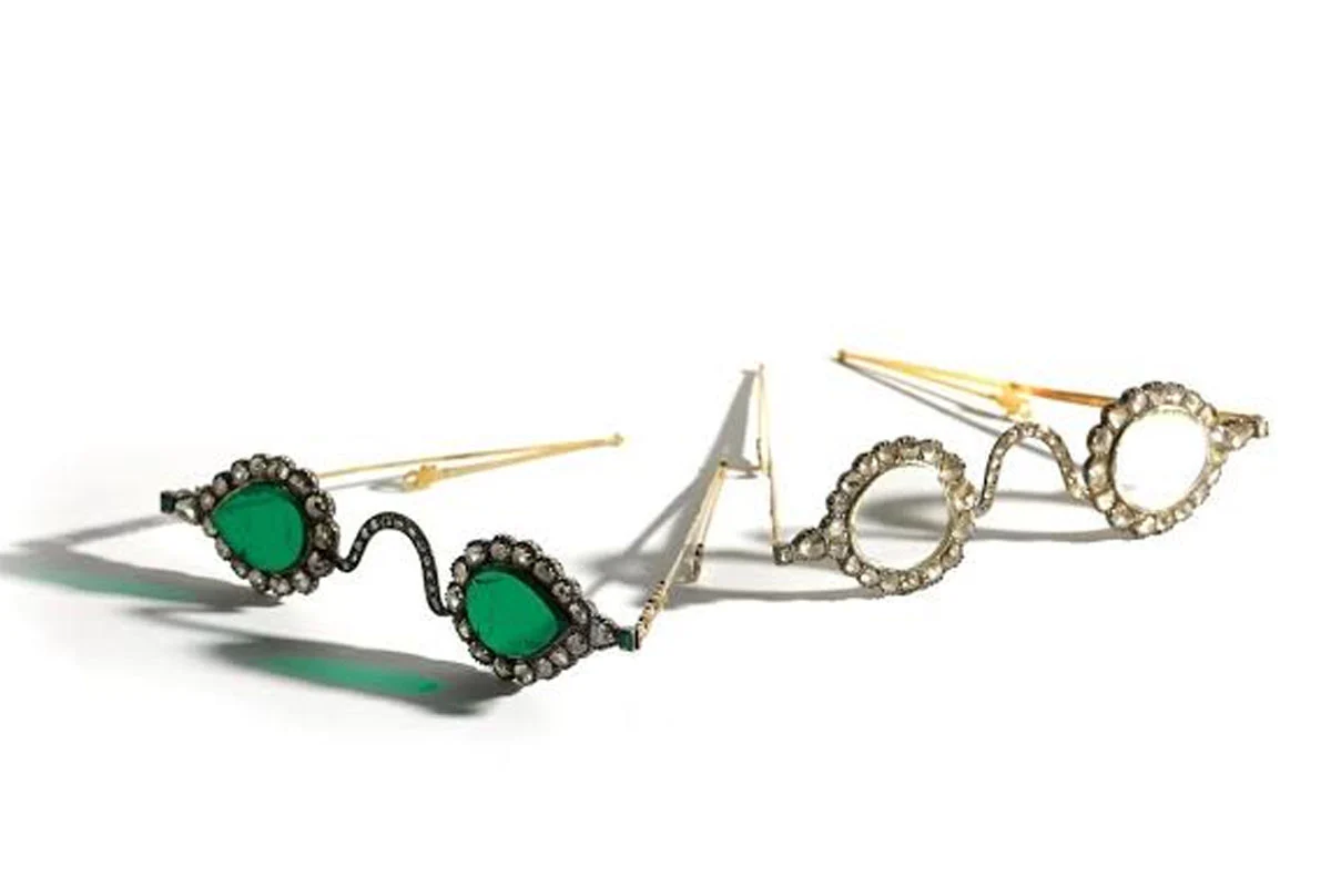 Mughal-era Halo of Light sunglasses with rare diamond lenses