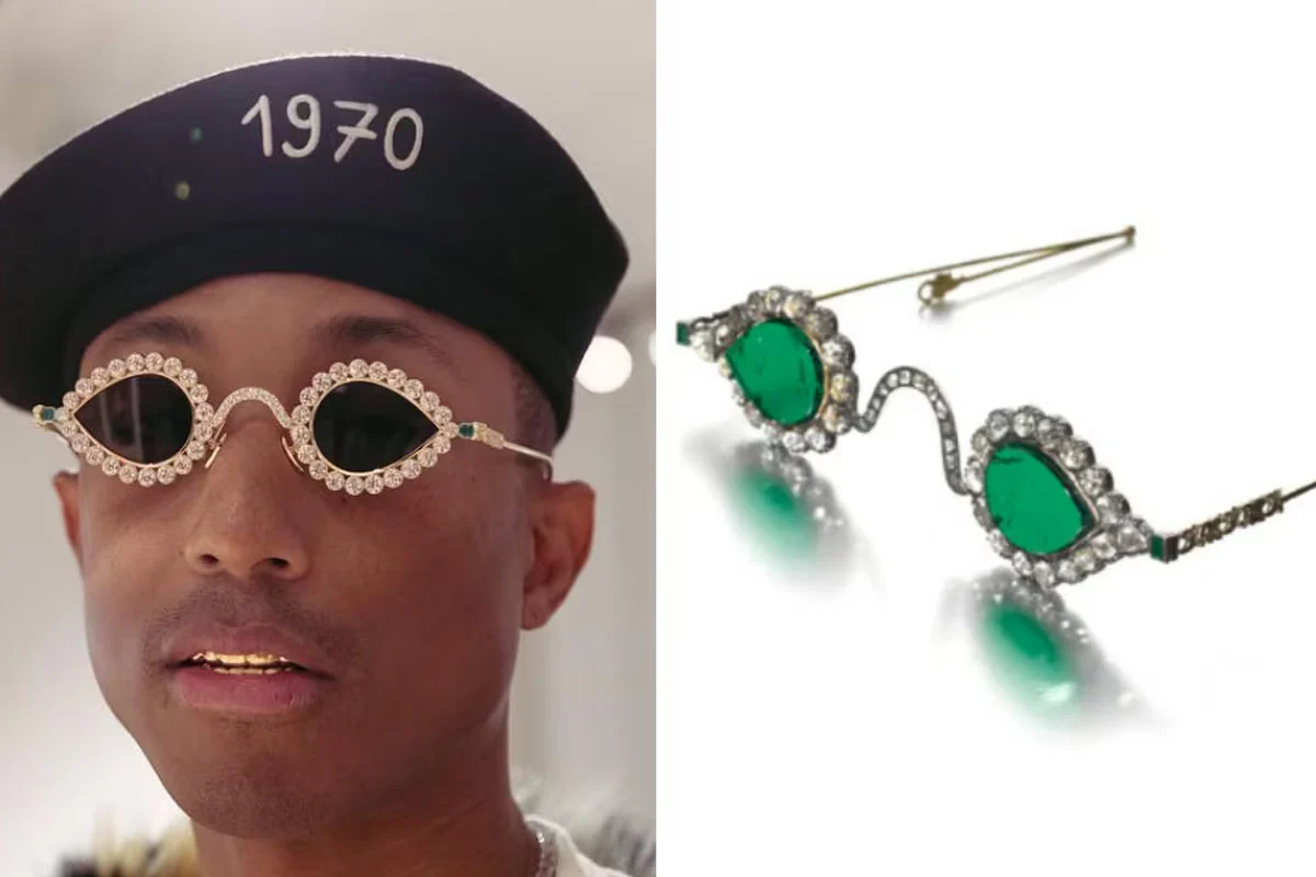 Rare Mughal-era diamond and emerald sunglasses