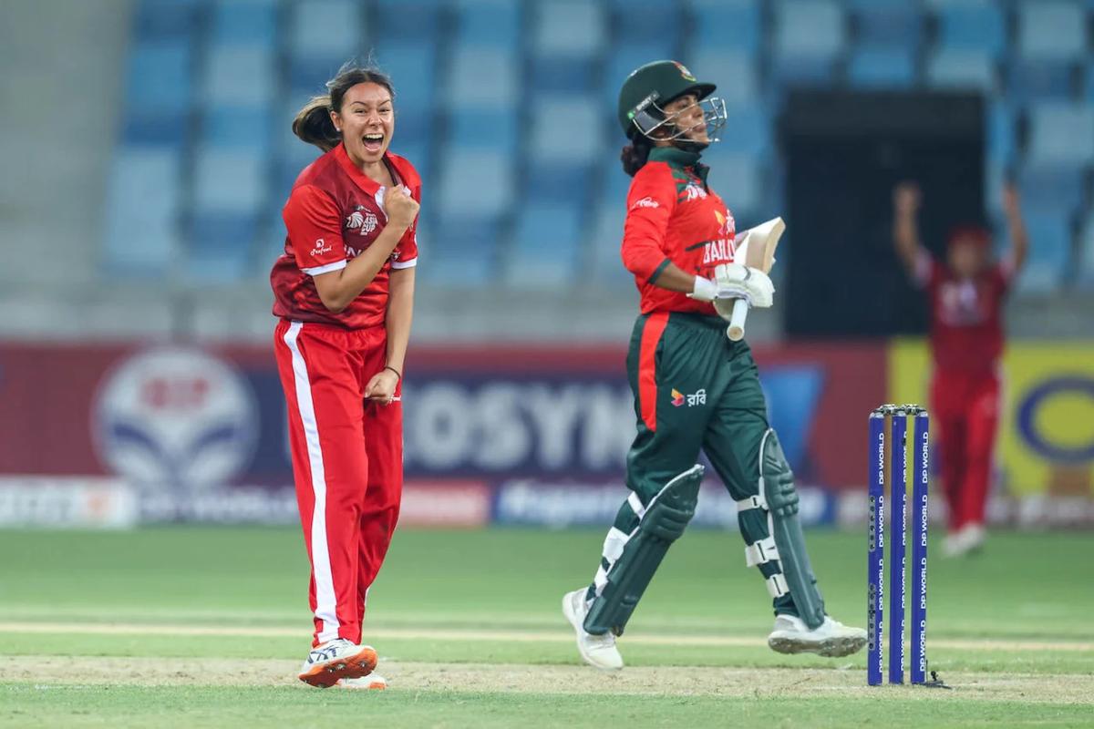 Indonesian team’s Sophia Velic, 16, was born to a Bosnian father and Indonesian mother and raised in Australia.