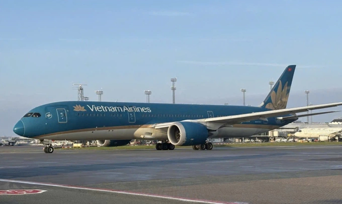 Boeing 787-9 aircraft at Copenhagen airport, Denmark. Photo: VNA