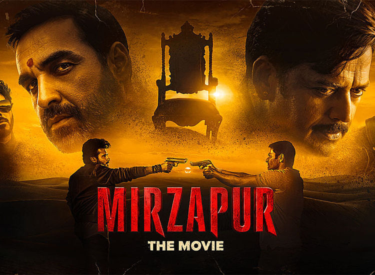Pankaj Tripathi and Ali Fazal in a high-octane confrontation scene from Mirzapur The Movie