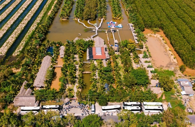 Trangs Ca Mau Eco tourism site in Da Bac Commune, Ca Mau Province. Photo by An Minh