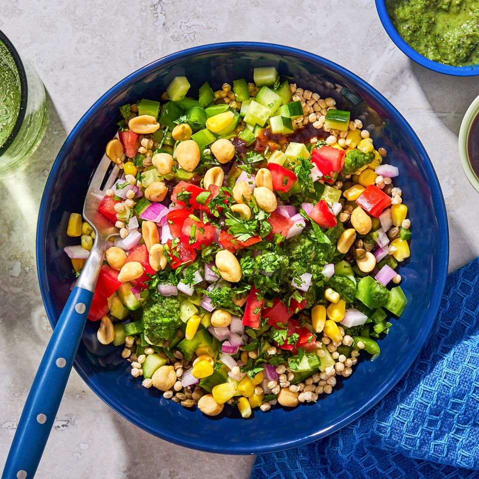 Chaat-Inspired Salad in a bowl Credit: Ali Redmond