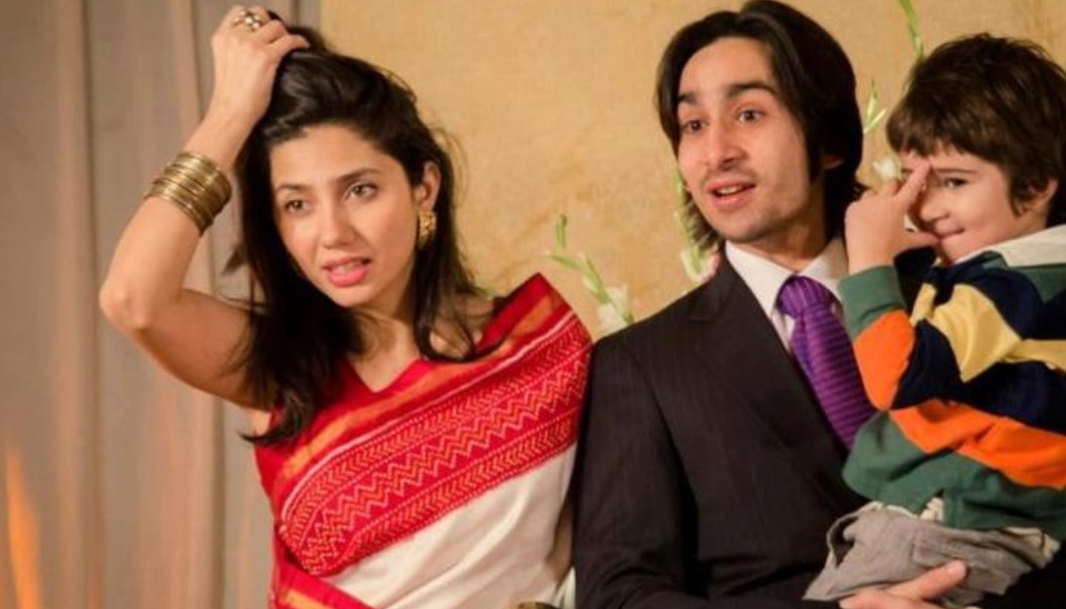 Mahira Khan and her ex-husband Ali Askari with their son, Azlan Askari.