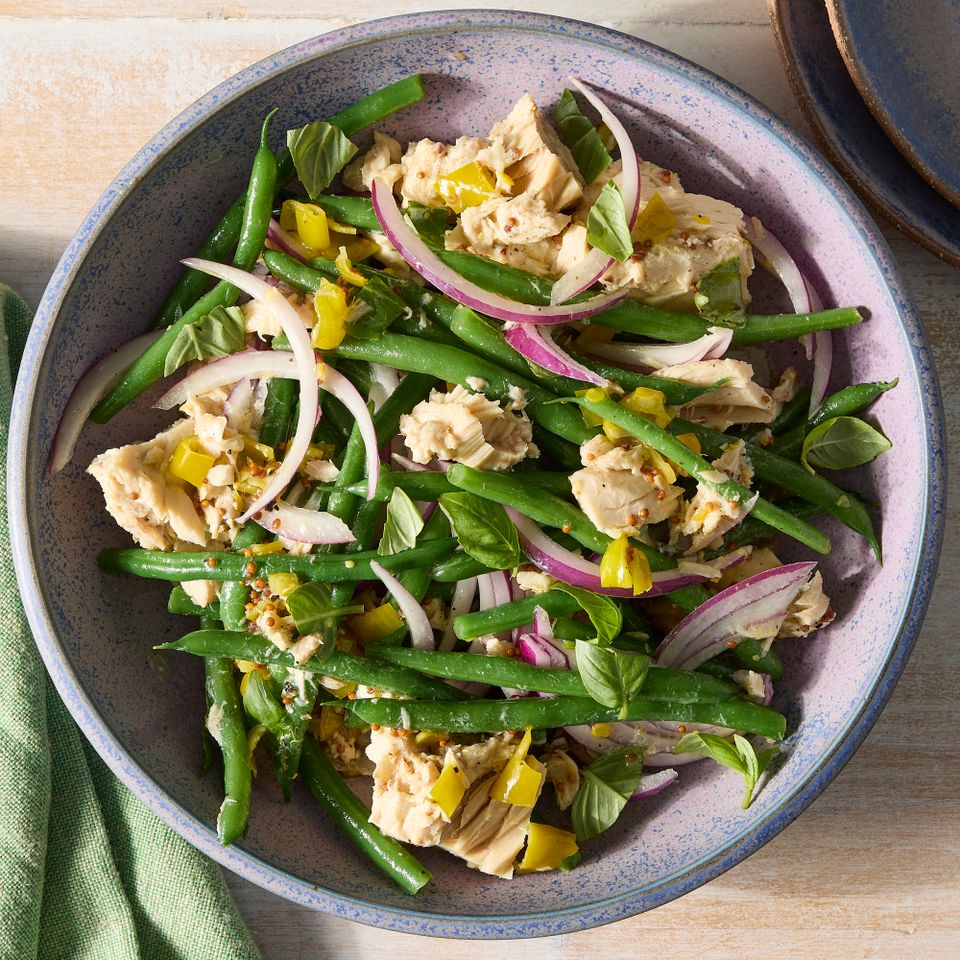 A recipe image of Green Bean & Tuna Salad. Credit: Photographer: Jen Causey.