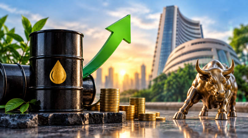 Crude oil falls below $100, Sensex and Nifty gain in early trade
