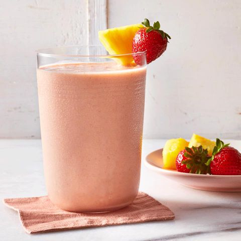 Strawberry-Pineapple Smoothie Credit: EatingWell