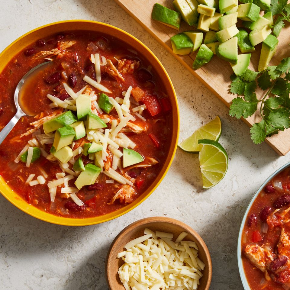 Slow-Cooker Buffalo Chicken Chili Credit: Jason Donnelly