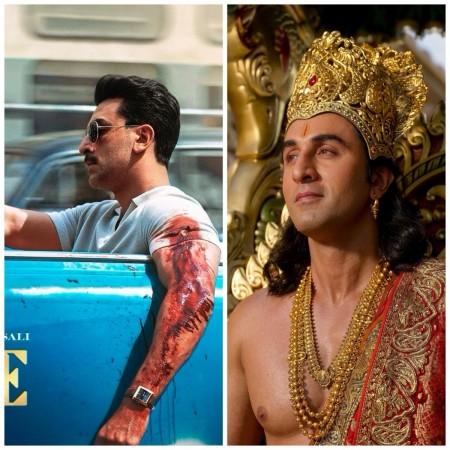 Ranbir Kapoor channels Animal's look, drives vintage car with bloodied arm; fans say 'morning shoot Ramayana, evening shoot Love & War'