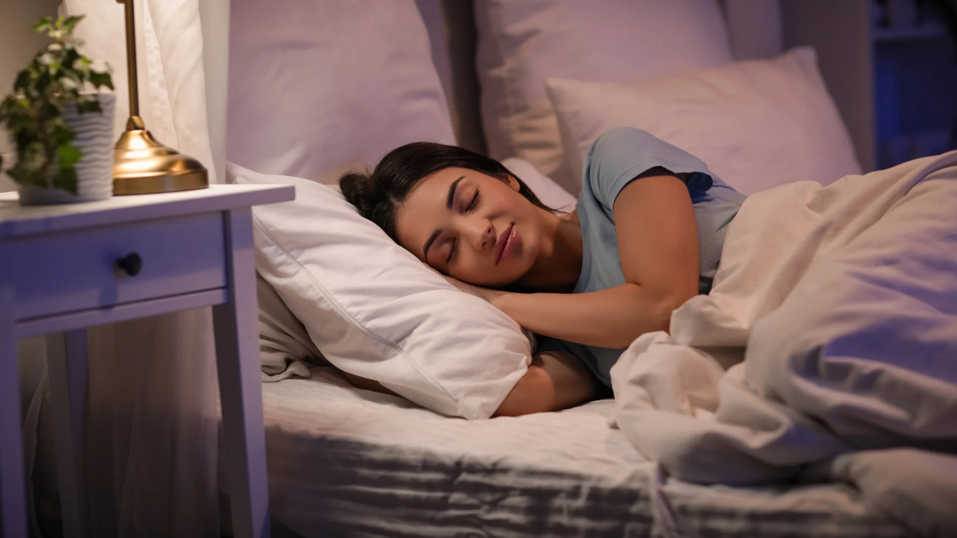 woman who needs naps and quiet time to function keeps a strict bedtime