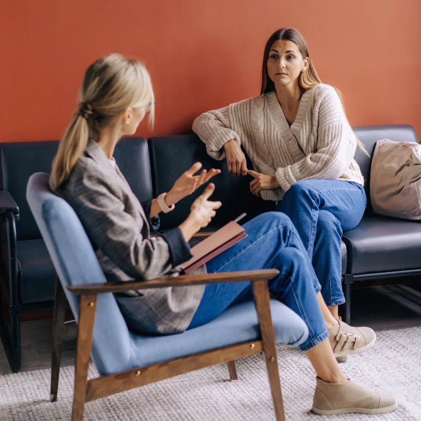 gen z woman handling stress