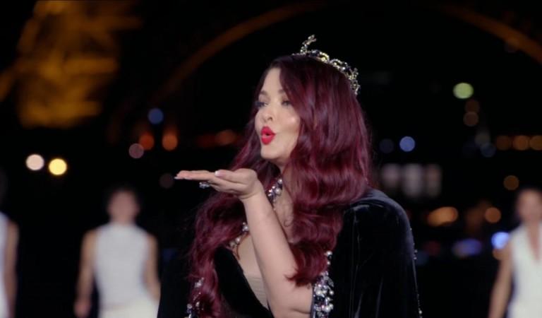 Aishwarya Rai Bachchan fat- and age-shamed for body-hugging black velvet dress, flaunts red hair, wears tiara at PFW runway; fans say 'she looks huge'