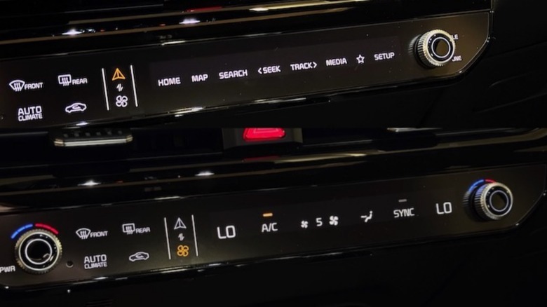 2026 Kia K5 GT-Line climate control and volume control surface