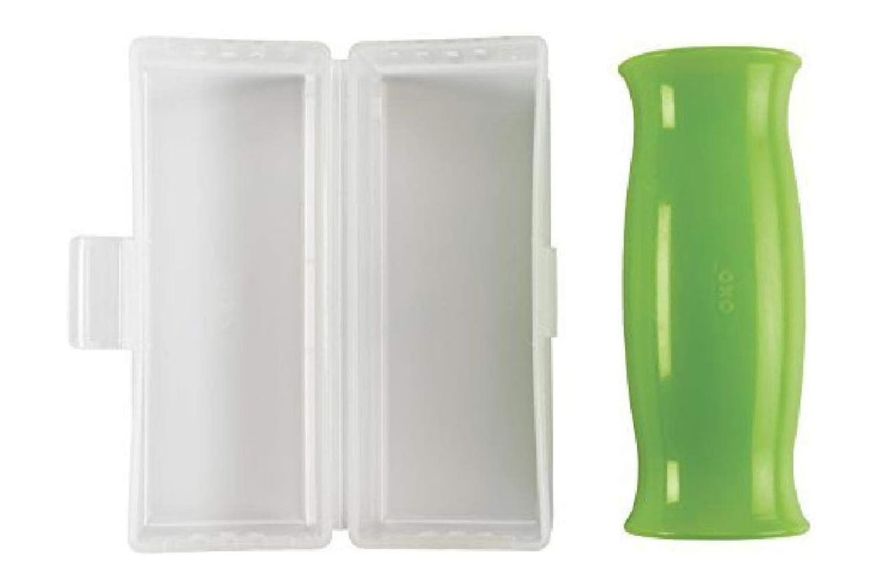 OXO Good Grips Silicone Garlic Peeler with Stay-Clean Storage Case Credit: Amazon